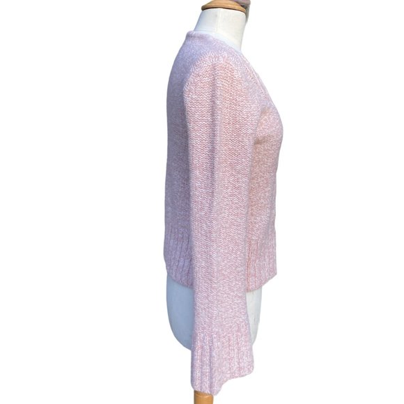 Vintage Sleeping on Snow Wool Cable Knit Sweater Y2K Soft Girl Flare Sleeve -M - Picture 7 of 16